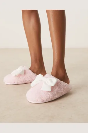Boux Avenue Pantoffel muiltjes met grote strik in