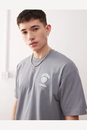 A Bathing Ape AAPE By A Bathing Ape - T-shirt met hartlogo in lichtgrijs