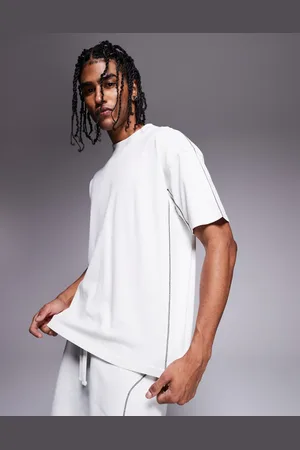 Good For Nothing T-shirt met naaddetail in lichtgrijs, deel van co-ord set