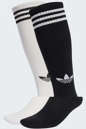 adidas Set van 2 paar kniekousen met 3-Stripes in en zwart