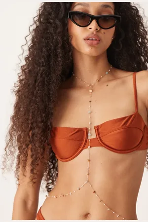 ASOS Meerlaagse lichaamsketting met siersteentjes in goudkleur