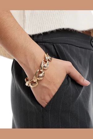 ASOS Armband met druppelvormige schakels in goudkleur