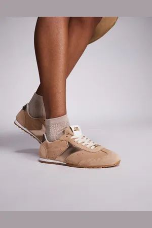 Steve Madden Fan Dav - Sneakers met dunne zool in beigeroze