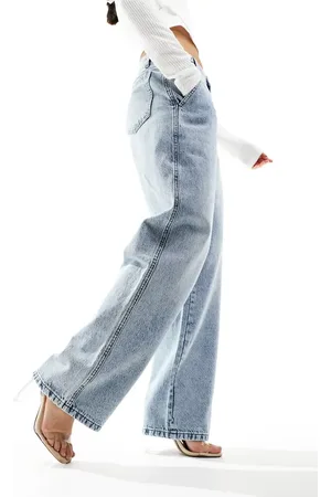 Kaiia Exclusives - Jeans met wijde pijpen in lichtblauwe wassing