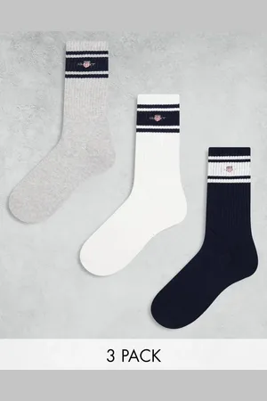 GANT Set van 3 paar sportsokken met schildlogo in , grijs en marineblauw