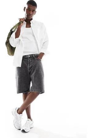 JACK & JONES Alex baggy denim short in met wassing