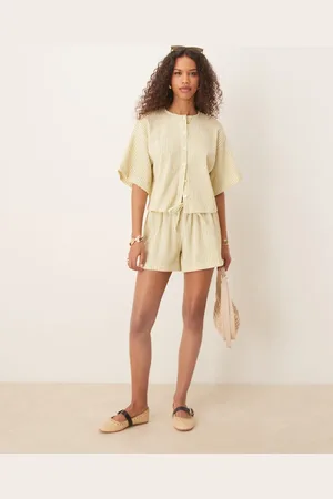 ASOS Geruite boxershort met textuur in , deel van co-ord set