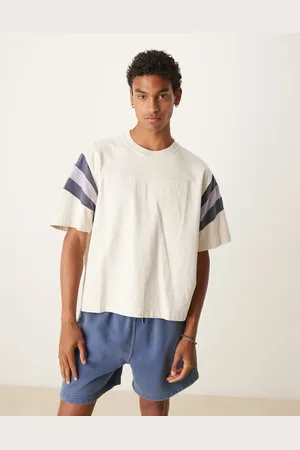 Abercrombie & Fitch Premium - Voetbal T-shirt met korte mouwen en contrasterende streep in