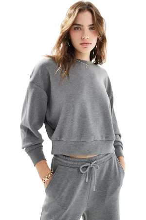 Stradivarius Zacht sweatshirt in gemêleerd , deel van co-ord set