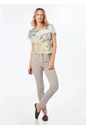 GOLDNER Jeans Bella van superstretch voor veel bewegingsvrijheid - beige - Gr. 225 van