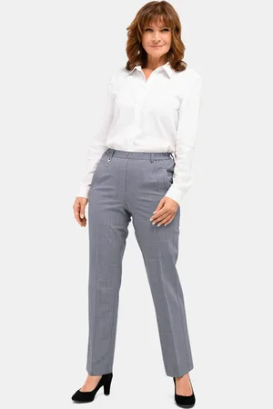 GOLDNER Trevira scheerwollen broek met elastische band - / gemêleerd - Gr. 195 van