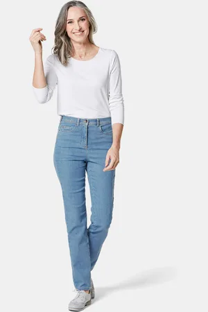 GOLDNER Comfortabele highstretch-jeans - lichtblauw - Gr. 225 van