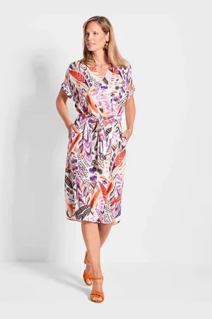 GOLDNER Jurk met print - / gedess. - Gr. 19 van
