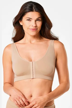 GOLDNER Beha in bustier-stijl met voorsluiting - skin - Gr. L van