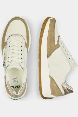 GOLDNER Sneakers met verwisselbaar voetbed - beige / gebroken wit / metallic - Gr. 36 van