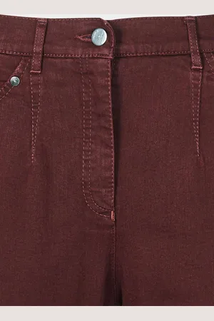GOLDNER Jeans classic model - bordeaux - Gr. 195 van