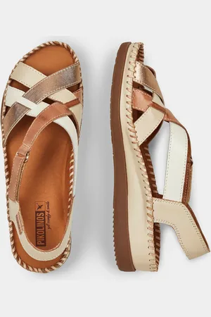 GOLDNER Sandalen met verstelbare klittenband - / gebroken wit - Gr. 39 van