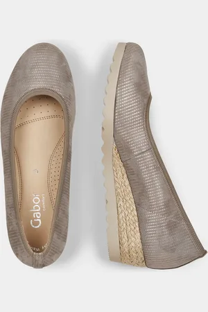 GOLDNER Ballerinas - beige / metallic - Gr. 40 van