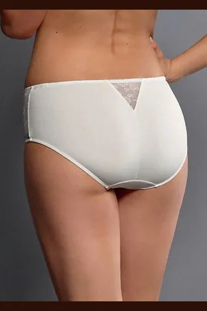GOLDNER Corrigerende tailleslip met kanten inzet - champagne - Gr. 44 van