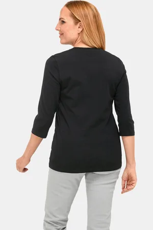 GOLDNER Gedessineerd shirt met ronde hals van pima-katoen - - Gr. 19 van