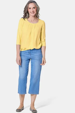 GOLDNER Verzorgd shirt in elegante blouselook - - Gr. 19 van