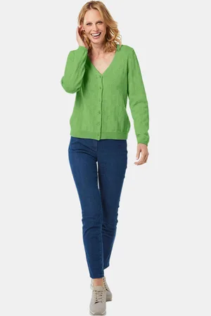GOLDNER Cardigan - lichtgroen - Gr. 22 van
