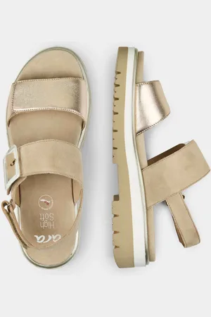 GOLDNER Sandalen met decoratieve siersluiting - beige - Gr. 41 van