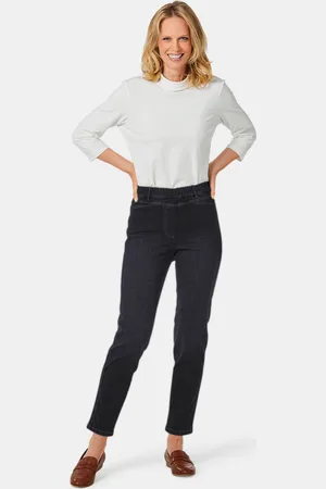 GOLDNER Stretchjeans met elastische tailleband - - Gr. 19 van