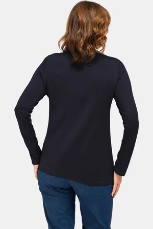 GOLDNER Pullover met opstaande kraag - marine - Gr. 19 van
