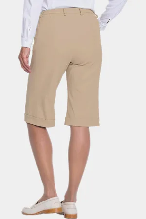 GOLDNER Sportieve jeans-bermuda - beige - Gr. 19 van