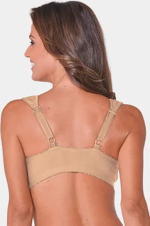 GOLDNER Beha met sluiting voor en brede schouderbandjes - skin - Gr. 85 E van