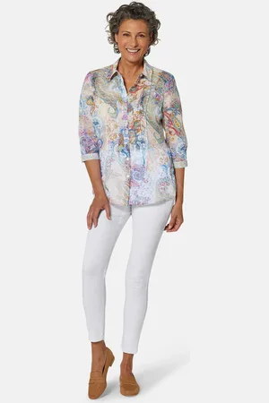 GOLDNER Gedessineerde blouse - - Gr. 22 van