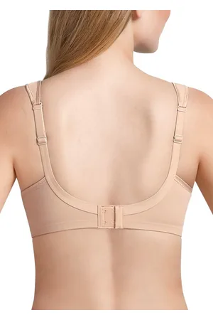 GOLDNER Beha zonder beugel, met naadgevormde cups en comfortbandjes - beige - Gr. 105 van