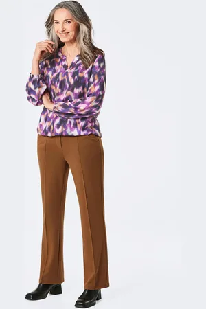 GOLDNER Gedessineerde blouse met tuniekhals - / gedess. - Gr. 19 van