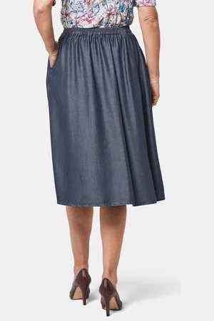 GOLDNER Rok van Tencel - marine - Gr. 21 van