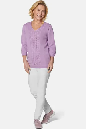 GOLDNER Pullover met V-hals - sering - Gr. 21 van