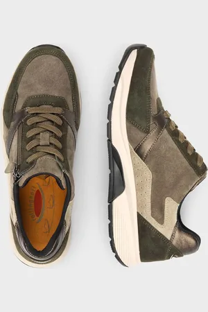GOLDNER Sneakers - kaki / beige - Gr. 4 van