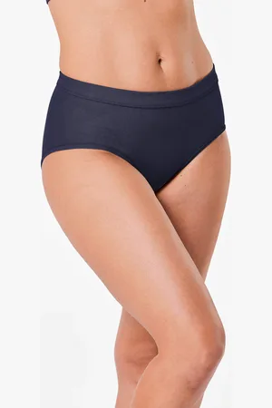 GOLDNER Mooi in model blijvende katoenen tailleslip - donkerblauw - Gr. 38 van