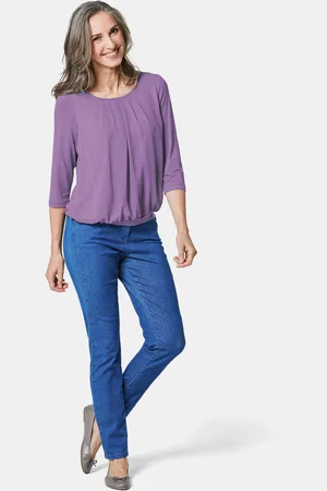 GOLDNER Verzorgd shirt in elegante blouselook - - Gr. 19 van