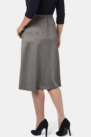 GOLDNER Comfortabele rok in suèdelook - - Gr. 21 van