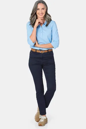 GOLDNER Poloshirt van eersteklas piquéstof - lichtblauw - Gr. 22 van
