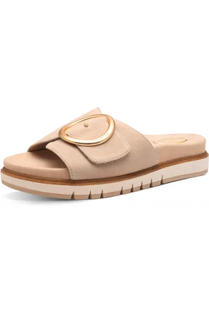 GOLDNER Sandalen met verstelbare klittenband - beige - Gr. 37 van