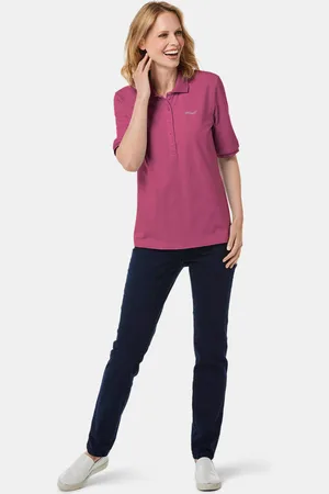 GOLDNER Poloshirt van eersteklas piquéstof - bessen - Gr. 21 van