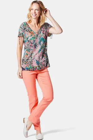 GOLDNER Gedessineerd shirt in krachtige kleuren - / gedess. - Gr. 19 van
