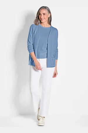 GOLDNER Lang tricot jasje van kasjmier - - Gr. 48 van