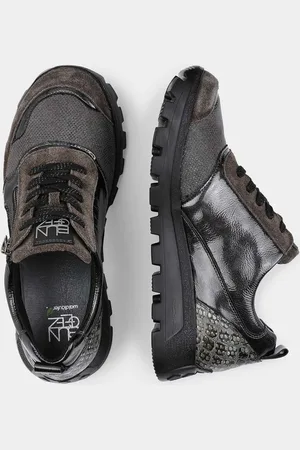 GOLDNER Sneakers met comfortabele ritssluiting - / zwart - Gr. 37,5 van