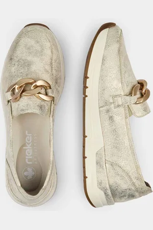 GOLDNER Schoenen met modieuze versiering - beige / metallic - Gr. 36 van