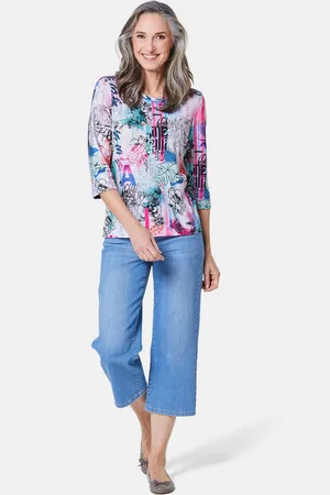 GOLDNER Gedessineerd shirt in krachtige kleuren - / gedess. - Gr. 23 van