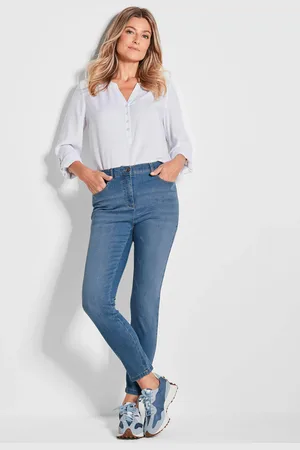GOLDNER Verkorte jeans BELLA - lichtblauw - Gr. 19 van