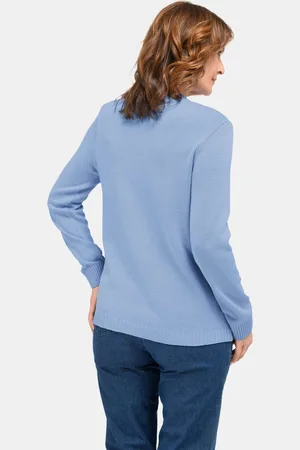 GOLDNER Pullover met opstaande kraag - lichtblauw - Gr. 24 van